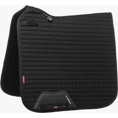 Afbeelding van LeMieux Zadeldekje Prosport Plain Square D Ring Dressuur Zwart XL (XFull) Agradi.be