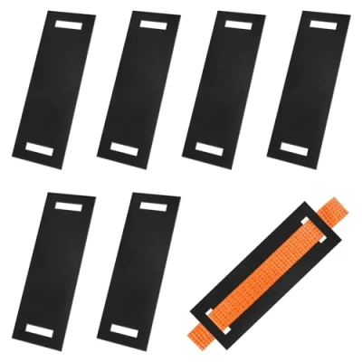 Afbeelding van 6 stuks rubberen randbescherming voor spanbanden tot 50 mm breed, 290 x 100 3 mm, randbescherming, vrachtwagen