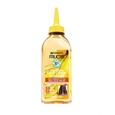 Afbeelding van Garnier Fructis Hair Drink onmiddellijke voedende bananenverzorging veganistische formule met 97% ingrediënten van natuurlijke oorsprong 200 ml