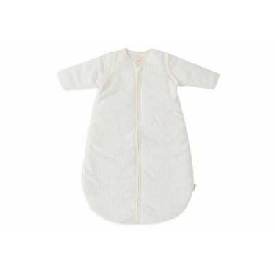 Afbeelding van Jollein Baby Slaapzak Winter Met Afritsbare Mouw 90cm Rond Rib Ivory Winterslaapzak