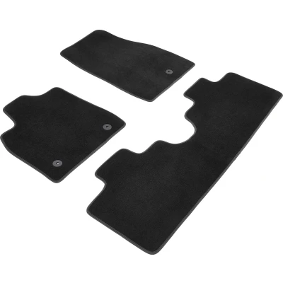 Afbeelding van WALSER Premium 80855 Vloermatset Polyester, PU (Polypropyleen) voor en achter Antraciet/Zwart Op maat gemaakt