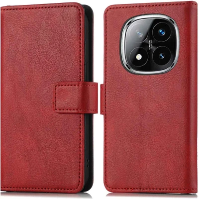 Afbeelding van imoshion Luxe Bookcase voor de Xiaomi Redmi Note 14 Pro (4G) Rood