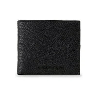 Afbeelding van Emporio Armani heren Riem en portemonnee van leer met logoprint in set 2 de kleur Zwart