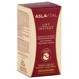 Afbeelding van Gerovital Aslavital Lift Instant anti rimpelbehandeling Serum Hyaluronzuur en vitamine E unique formula met natuurlijke klei &amp; Gatuline , innovatie wrinkle gel creme 15ml