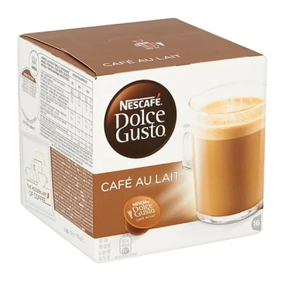 Image de 5,40 de remise 3 unités Dolce Gusto Cafe Au Lait 16 DG capsules 480 g