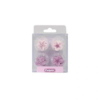 Afbeelding van Culpitt Suikerdecoratie Bloemen Lila 12st.