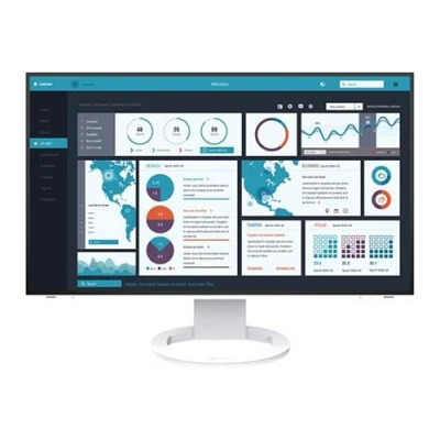 Image de EIZO FlexScan EV2795 WT Avec FlexStand écran LED 27&quot; 2560 x 1440 IPS 350 cd/m² 1000:1 5 ms HDMI, DisplayPort, USB C haut parleurs blanc
