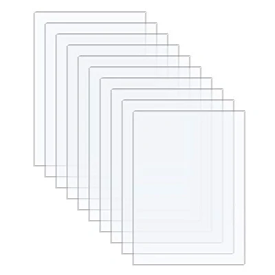 Afbeelding van Langaelex 10 stuks, 250 x 200 1 mm, acrylplaat, transparant, plexiglasplaat, voor het vervangen van glas in fotolijsten, projectweergave, schilderij (20,3 25,4 cm)