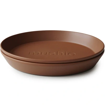 Afbeelding van Mushie kinderborden rond caramel 2st