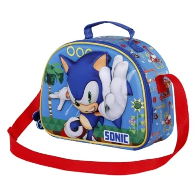 Afbeelding van Karactermania Sega Sonic Faster 3D Lunchtas, blauw, één maat, lunchtas sneller, Sneller