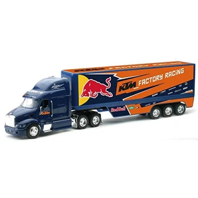 Afbeelding van New Ray Red Bull KTM Motocross Vrachtwagen Truck 1/32 Schaalmodel