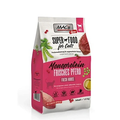 Afbeelding van MAC&#039;s Superfood Kattenvoer Mono Proteïne Paardenvlees 1,5 kg Kattenbrokken