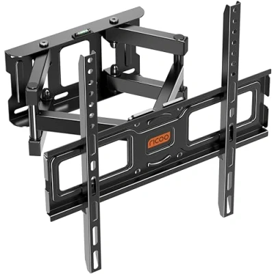 Afbeelding van Ricoo TV Beugel Kantelbaar en Draaibaar Muur 32 t/m 65 inch Zwart