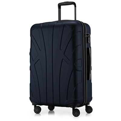 Afbeelding van Suitline harde koffer trolley check in bagage, TSA, 66 cm, ca. 58 liter, 100% ABS mat Aqua groen