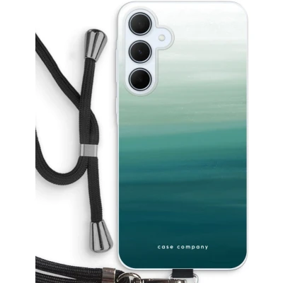 Afbeelding van Case Company® hoesje met Koord geschikt voor Samsung Galaxy A35 Ocean Telefoonhoesje Zwart Bescherming aan alle Kanten en Over de Schermrand