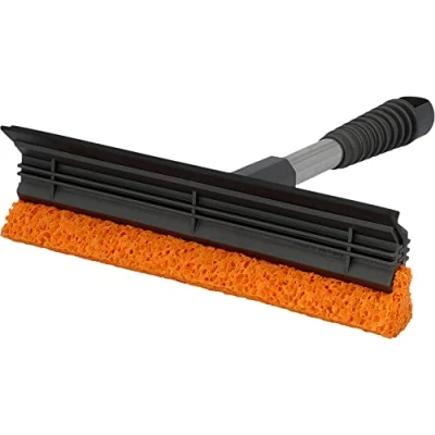 Afbeelding van NIGRIN Ruitenreiniger 200 x 245 mm, met aftreklip en rubberen spons, lengte: 25 cm, grijs