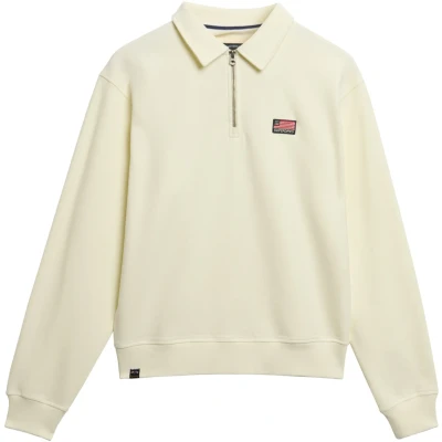 Afbeelding van Superdry Athletic Essentials Sweater Dames Off White Wit Truien &amp; Vesten