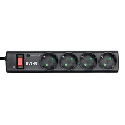 Image de Eaton Protection Strip PS4D contre les surtensions CA 220 250 V 2500 Watt connecteurs de sortie : 4 noir