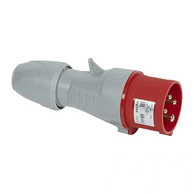 Afbeelding van Legrand 555128 Mobiele stekker, recht, P17, IP44, 16A, 380V tot 415V , 3P+T