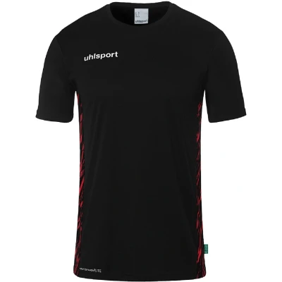 Afbeelding van Uhlsport Sportshirts Progressive 28 Poly Shirt Kurzarm 1002267 Schwarz/Rot XL