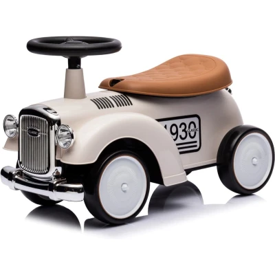 Afbeelding van sun baby Loopauto voor kinderen vanaf 1 jaar Retro Classic, kinderauto, loophulp met claxon, pieptoon, opbergvak onder zitting (Ivoor)