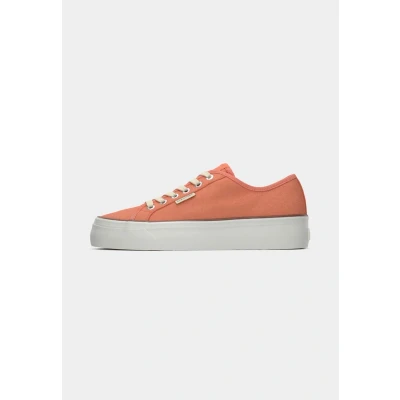 Afbeelding van Calvin Klein Jeans VULC Sneakers laag, Dames, Maat: 38, Powder orange/cappuccino Katoen