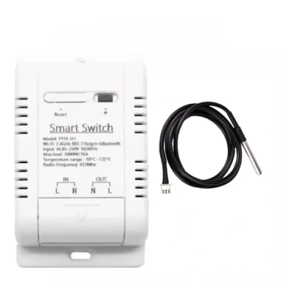 Afbeelding van MHCOZY WIFI temperatuurregelaar sensor, Tuya app afstandsbediening 16 A Smart Switch met energiemonitor, werkt Alexa Google