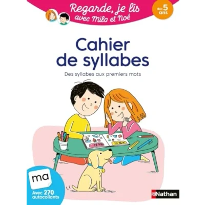 Afbeelding van CAHIER DE SYLLABES REGARDE, JE LIS !