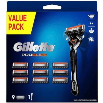 Afbeelding van Gillette ProGlide Scheerapparaat en messen voor heren, handmatige scheerbeurt, scheermes + 9 scheermesjes [officieel]