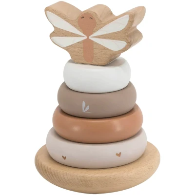 Afbeelding van Label Houten Stapelringen Nougat