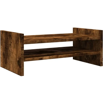 Afbeelding van vidaXL Monitorstandaard 50x27x20 cm bewerkt hout gerookt eikenkleurig