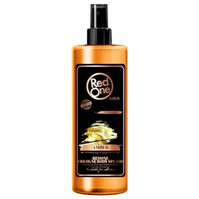Image de Redone Baume Après Rasage Vaporisateur de Cologne Naturelle Barber Ambre 400ml Parfum longue durée Produit Soins Luxe