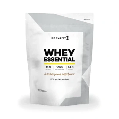 Afbeelding van Body &amp; Fit Whey Essential Eiwitpoeder Chocolade Pindakaas Proteine Poeder Protein 40 shakes (1000 gram)