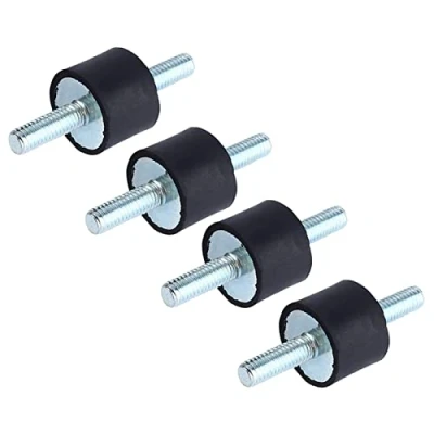 Afbeelding van Keenso 4 stuks rubberen houders voor isolatie, trillingsbestendig M8, 30 x 20 houders, trillingsdempend, van rubber, met schroeven