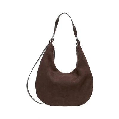 Afbeelding van Marc O&#039;Polo Schoudertas Mita Hobo Bag Dark Earth Donkerbruin