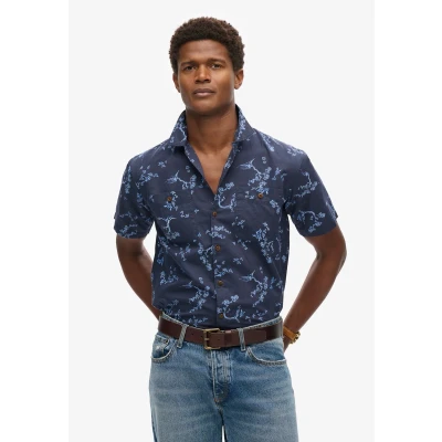 Afbeelding van Superdry Short Sleeve Overhemd, Heren, Maat: XXL, Indigo