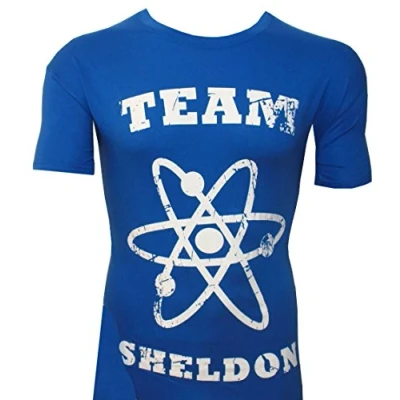 Afbeelding van Big Bang Theory Team Sheldon T shirt blauw, Blauw
