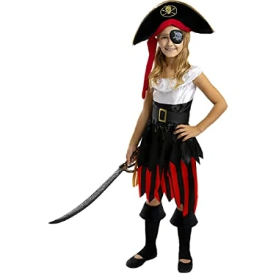 Afbeelding van FUNIDELIA Piraten kostuum zeerover Collectie 5 6 jaar (110 122 cm)