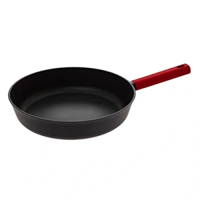 Afbeelding van Secret de Gourmet Koekenpan Alle kookplaten/warmtebronnen geschikt zwart/rood Dia 31 cm