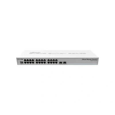Image de MikroTik Cloud Router Switch CRS326 24G 2S+RM Commutateur C3 Géré 24 x 10 100 1000 (PoE) + 2 SFP+ Montable sur rack PoE