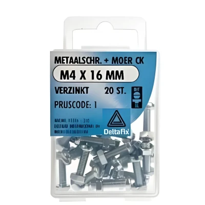 Afbeelding van M.schroef moer ck m3x50mm 8st Deltafix