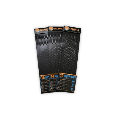Afbeelding van Guru Super LWGS Ready Rigs 6&quot; Onderlijnen Haak 16 0.13mm