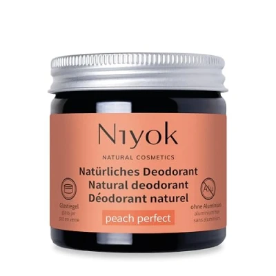 Afbeelding van Niyok Peach Perfect Deocrème 40 ML Anti transpirant Veganistisch Natuurlijke ingrediënten