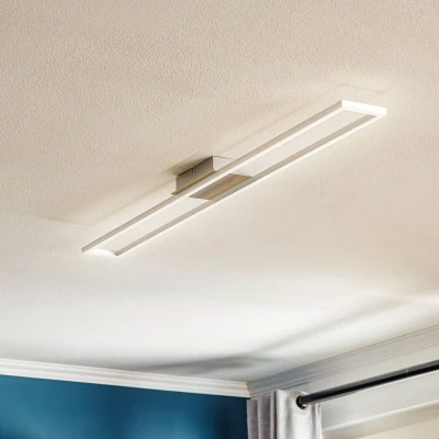 Afbeelding van Briloner Lampen LED plafondlamp, dimbaar, geheugenfunctie, 20 W, 3.000 K, mat nikkel aluminium