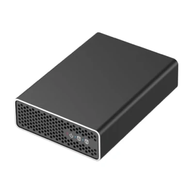 Afbeelding van 2 bay aluminium RAID behuizing voor x 2,5 inch SATA SSD/HDD harde schijven, USB 3.2 Gen2 (10 Gbit/s), behuizing, 0, RAID1, eenvoudig, groot, A kabel, C