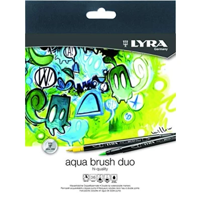 Image de Feutre Pinceau Aqua Brush Duo LYRA 36 pcs
