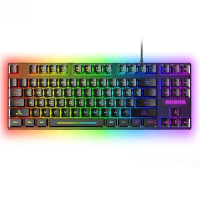 Afbeelding van Muvit Gaming Keyboard Akuma Shônen T02 TKL Zwart Franse Azerty