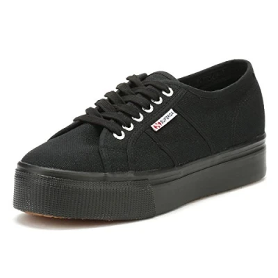 Afbeelding van Superga 2790 Linea UP AND DOWN Sneakers laag, Dames, Maat: 39, Fullblack Textiel