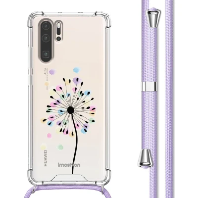 Afbeelding van imoshion Hoesje Geschikt voor Huawei P30 Pro met Koord Design Meerkleurig / Sandstone Dandelion