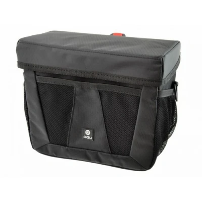 Afbeelding van AGU Box Performance Stuurtas KLICKfix Waterafstotende fietstas van gerecycled polyester 3M reflectie 8 liter Zwart